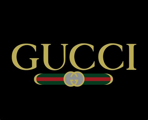 gucci logo nero scritta bianca|gucci logo color scheme.